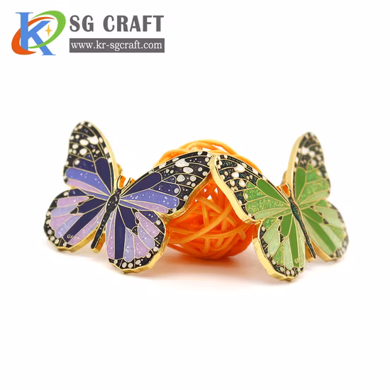 Pin de solapa esmaltado personalizado profesional, insignia de emblema moderno artesanal de Metal de aniversario para recuerdo/promoción