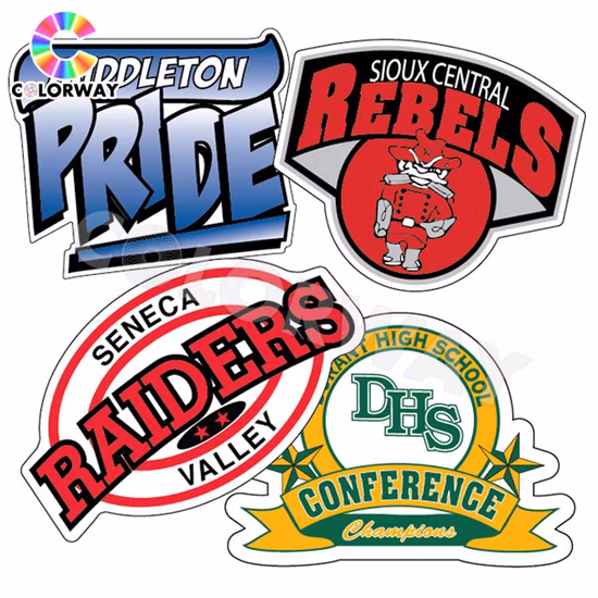 Resistente a la intemperie, resistente a los rayos UV, resistente al agua, adhesivo fuerte de 3 m, serigrafía fluorescente reflectante, troquelado personalizado, parachoques, ventana estática, vinilo de PVC, etiqueta adhesiva para coche